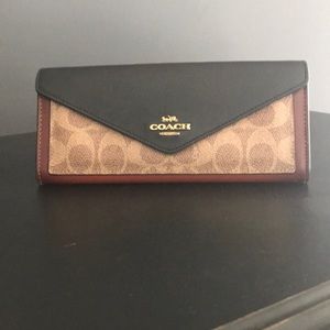 Luxurious black and burnished brown leather